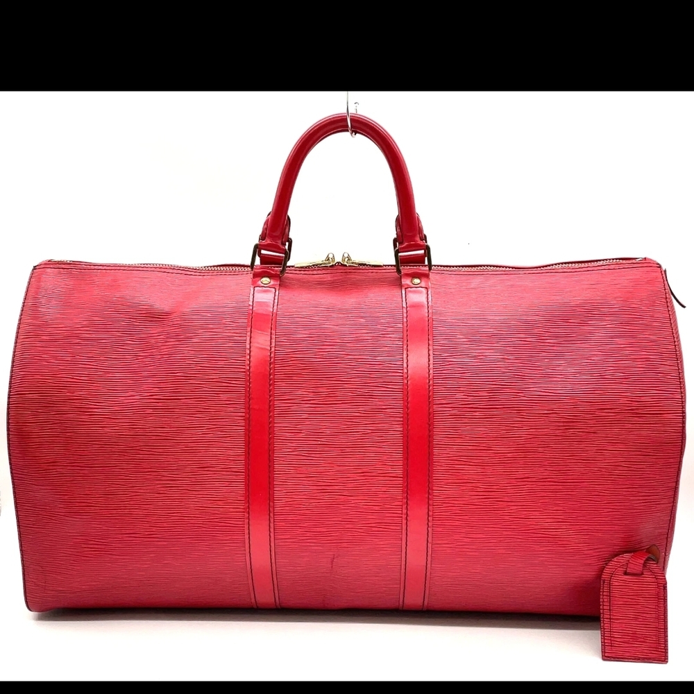 Louis Vuitton Red Travel Bag